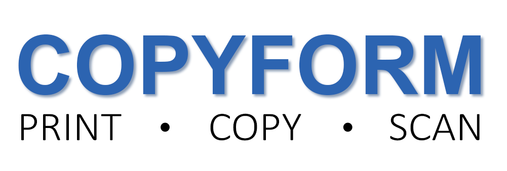 Copyform logo in blue